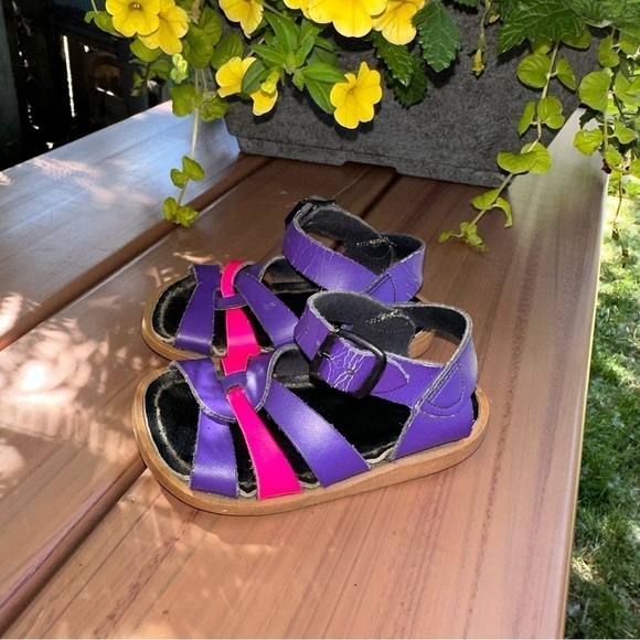 Salt Water Sandals by Hoy Other - Salt Water Toddler Purple Pink Sandals Size 4